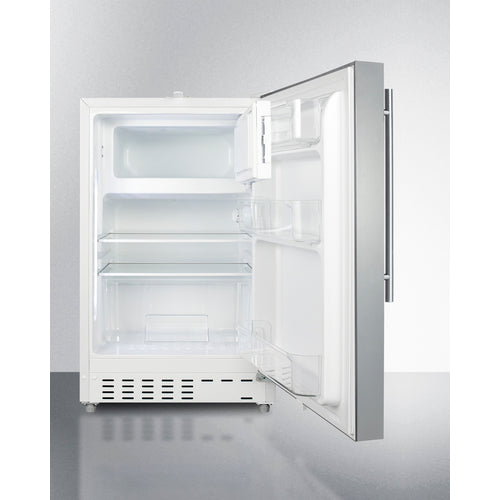 Summit 21" Wide Built-in Refrigerator-Freezer, ADA Compliant ALRF48CSSHV