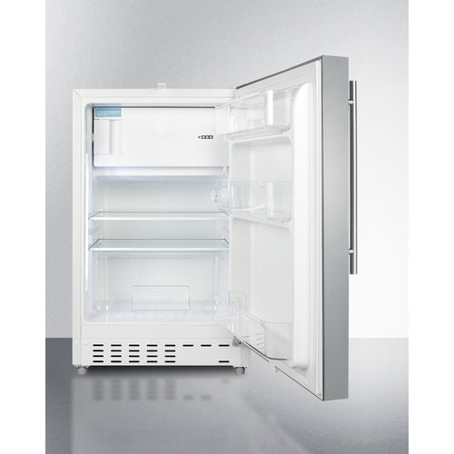 Summit 21" Wide Built-in Refrigerator-Freezer, ADA Compliant ALRF48CSSHV