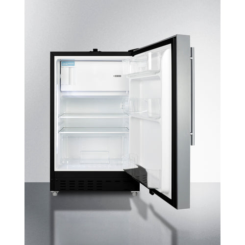 Summit 21" Wide Built-in Refrigerator-Freezer, ADA Compliant ALRF49BCSSHV