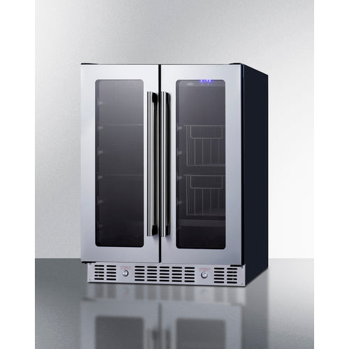 Summit 24" Built-In Dual-Zone Produce Refrigerator, ADA Compliant ALFD24WBVPANTRY