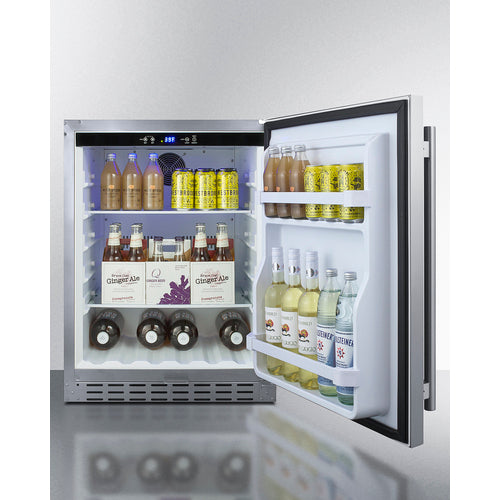Summit 24" Built-In Outdoor Refrigerator, ADA Compliant AL55OSCSS