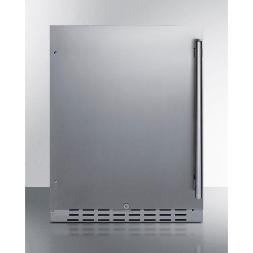 Summit 24" Built-In Outdoor Refrigerator, ADA Compliant AL55OSCSSLHD