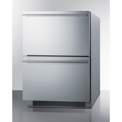 Summit 24" Wide 2-Drawer All-Freezer, ADA Compliant ADFD2D24PNR