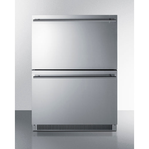 Summit 24" Wide 2-Drawer All-Freezer, ADA Compliant ADFD2D24PNR