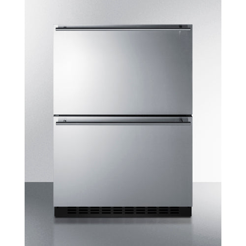Summit 24" Wide 2-Drawer All-Freezer (Panels Not Included) ADFD243PNR