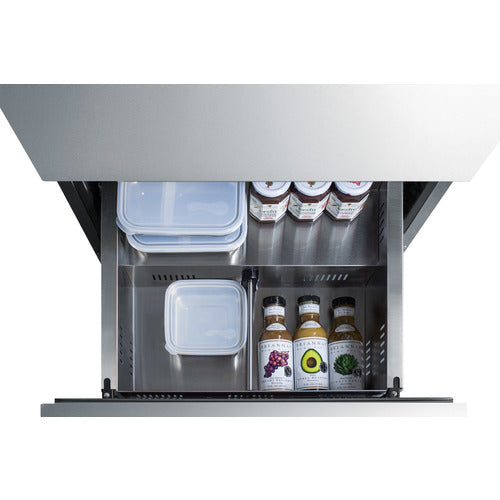 Summit 24" Wide 2-Drawer All-Refrigerator, ADA Compliant (Panels Not Included) ADRD24PNR