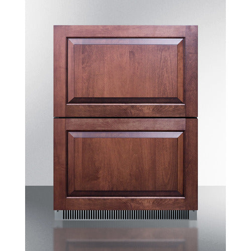 Summit 24" Wide 2-Drawer All-Refrigerator, ADA Compliant (Panels Not Included) ADRD24PNR