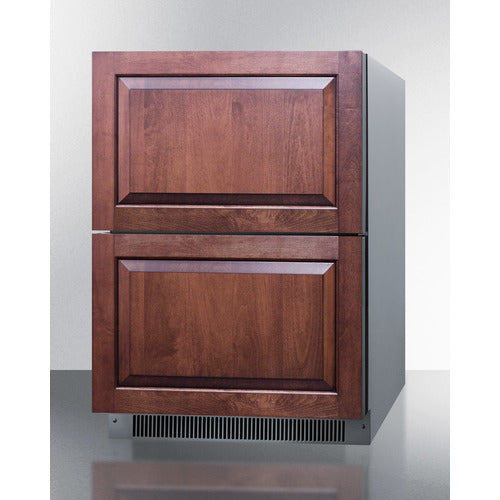 Summit 24" Wide 2-Drawer All-Refrigerator, ADA Compliant (Panels Not Included) ADRD24PNR