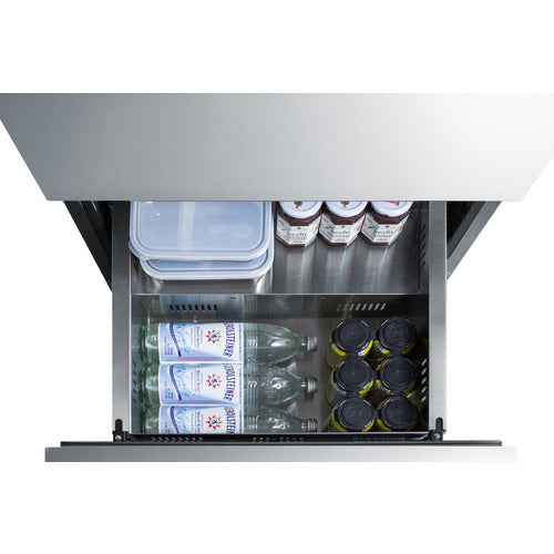 Summit 24" Wide 2-Drawer All-Refrigerator, ADA Compliant (Panels Not Included) ADRD24PNR