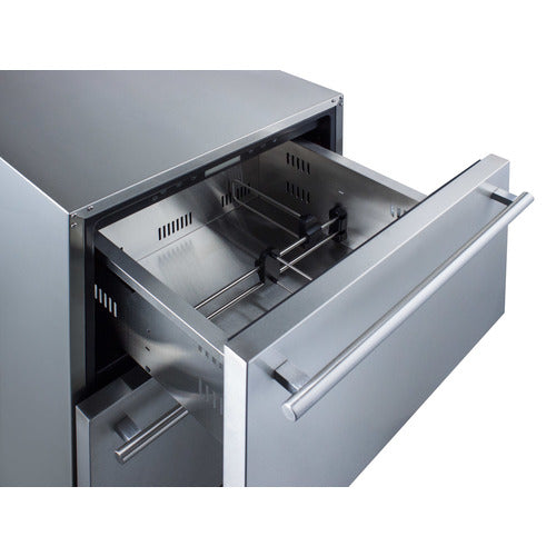 Summit 24" Wide 2-Drawer All-Refrigerator, ADA Compliant (Panels Not Included) ADRD24PNR