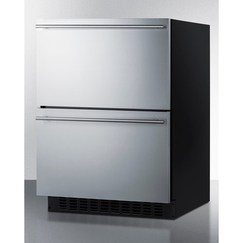 Summit 24" Wide 2-Drawer All-Refrigerator, ADA Compliant (Panels Not Included) ASDR2414PNR