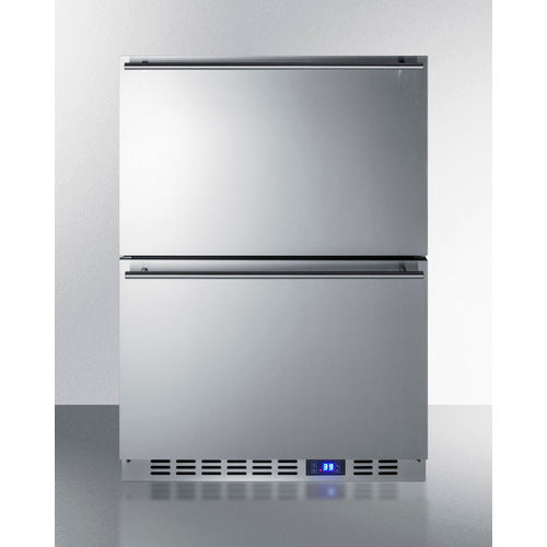 Summit 24" Wide 2-Drawer All-Refrigerator SPR627OS2D