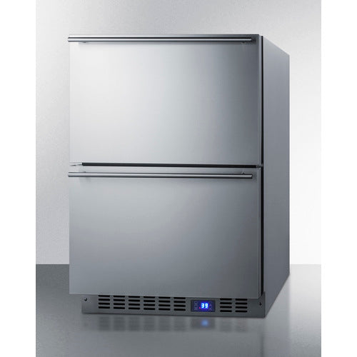 Summit 24" Wide 2-Drawer All-Refrigerator SPR627OS2D