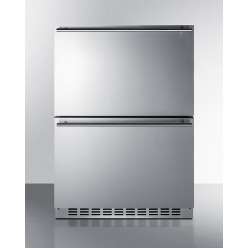 Summit 24" Wide 2-Drawer Refrigerator-Freezer SPRF34D