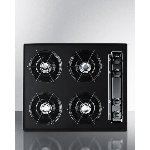 Summit 24" Wide 4-Burner Gas Cooktop TNL03P