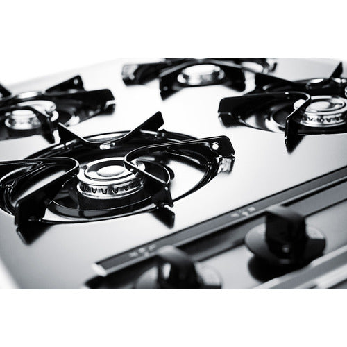 Summit 24" Wide 4-Burner Gas Cooktop ZNL03P