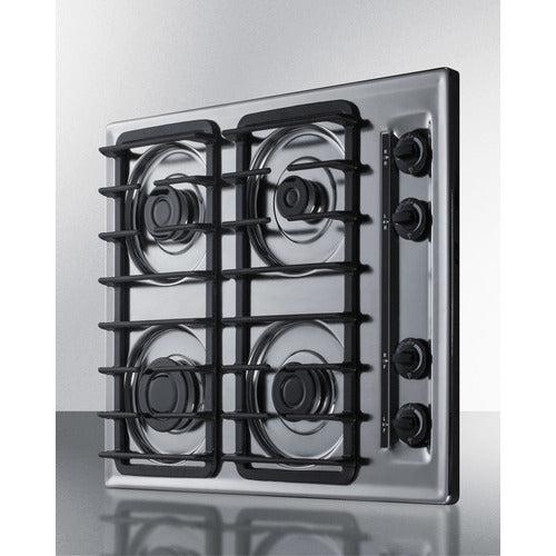 Summit 24" Wide 4-Burner Gas Cooktop ZTL033S