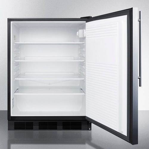 Summit 24" Wide All-Refrigerator, ADA Compliant AL752BKSSHV