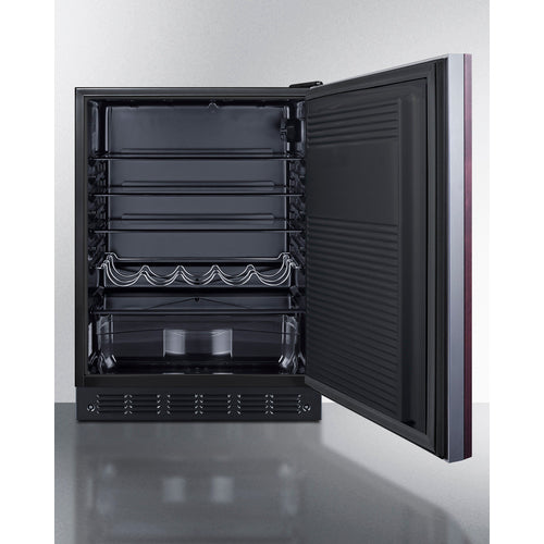 Summit 24" Wide All-Refrigerator, ADA Compliant (Panel Not Included) FF708BLSSIFADA