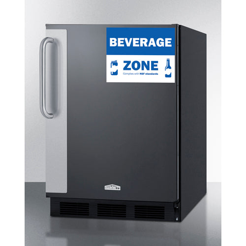 Summit 24" Wide All-Refrigerator, ADA Height FF6BK7BZADA