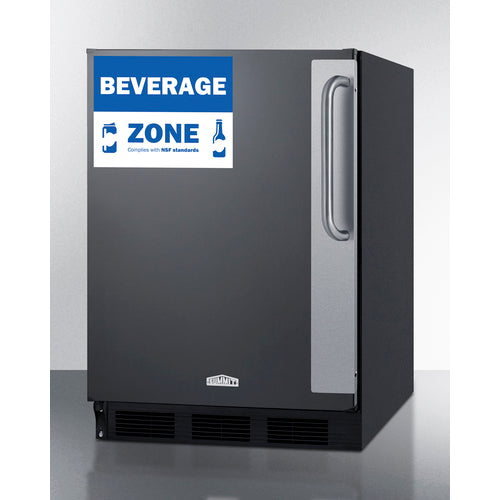 Summit 24" Wide All-Refrigerator, ADA Height FF6BK7BZADALHD