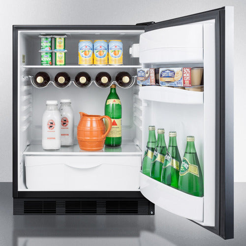 Summit 24" Wide All-Refrigerator FF63BKSSHH