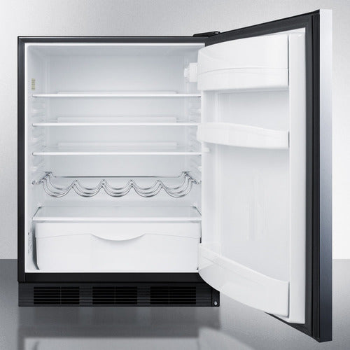 Summit 24" Wide All-Refrigerator FF63BKSSHH