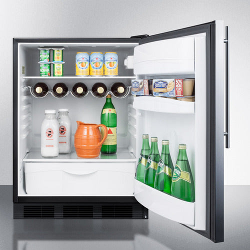 Summit 24" Wide All-Refrigerator FF63BKSSHV