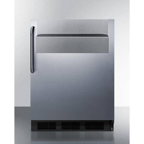 Summit 24" Wide All-Refrigerator with Speed Rail FF7BKSSTBSR