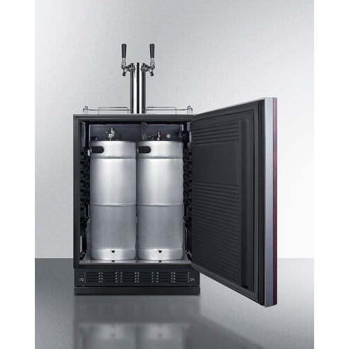 Summit 24" Wide Beer Kegerator (Panel Not Included) SBC7BRSIF