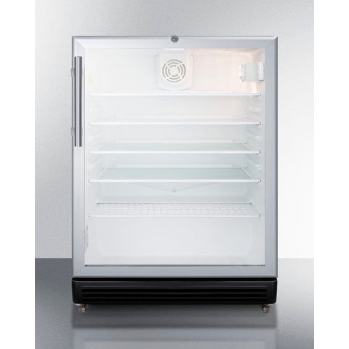 Summit 24" Wide Beverage Center SCR600BGLMBL