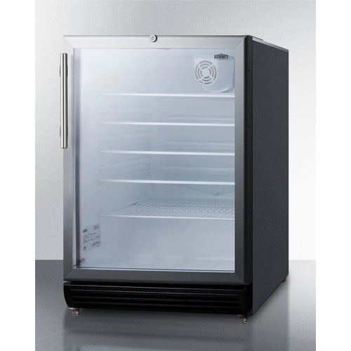 Summit 24" Wide Beverage Center SCR600BGLMBL