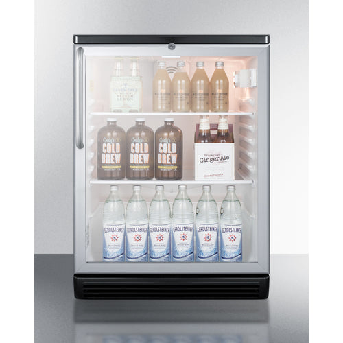 Summit 24" Wide Beverage Center SCR600BGLTB