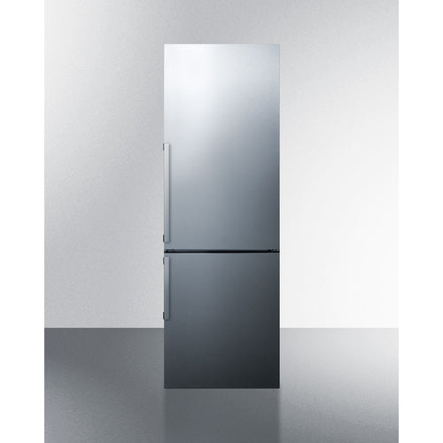 Summit 24" Wide Bottom Freezer Refrigerator With Icemaker FFBF247SSIM