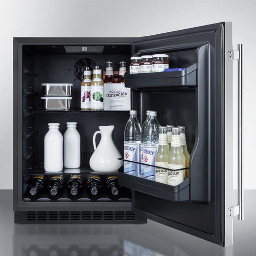 Summit 24" Wide Built-In All-Refrigerator, ADA Compliant AL54CSS