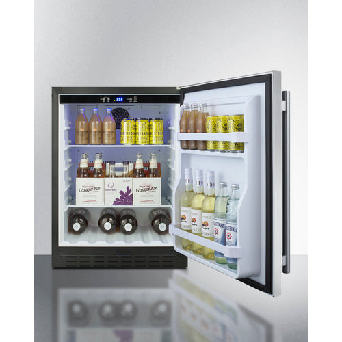 Summit 24" Wide Built-In All-Refrigerator, ADA Compliant AL55