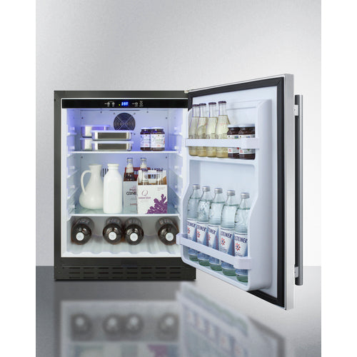 Summit 24" Wide Built-In All-Refrigerator, ADA Compliant AL55
