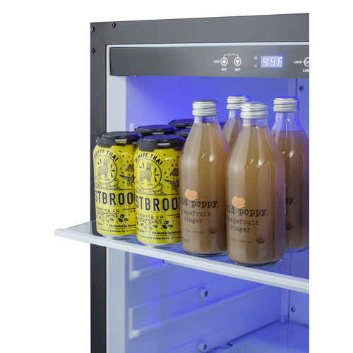Summit 24" Wide Built-In All-Refrigerator, ADA Compliant AL55
