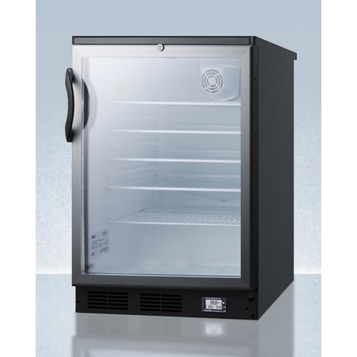 Summit 24" Wide Built-In All-Refrigerator SCR600BGLBINZ