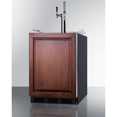 Summit 24" Wide Built-In Coffee Kegerator, ADA Compliant (Panel Not Included) SBC58BLBIADAIFCMTWIN