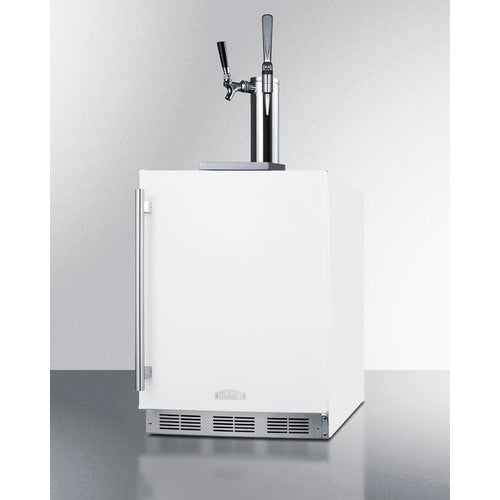 Summit 24" Wide Built-In Coffee Kegerator, ADA Compliant SBC58WHBIADACMTWIN