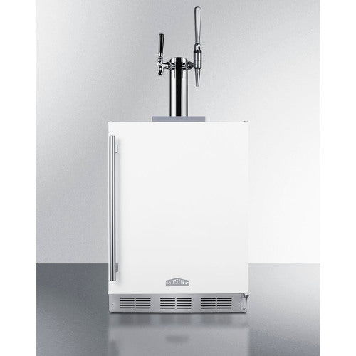 Summit 24" Wide Built-In Coffee Kegerator, ADA Compliant SBC58WHBIADACMTWIN