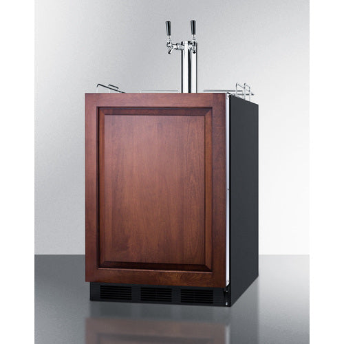 Summit 24" Wide Built-In Cold Brew Coffee Kegerator, ADA Compliant (Panel Not Included) SBC58BLBIADAIFCFTWIN