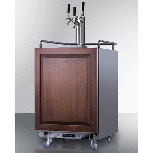 Summit 24" Wide Built-In Kegerator (Panel Not Included) SBC682PNRTRIPLE