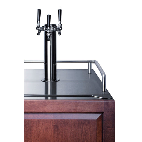 Summit 24" Wide Built-In Kegerator (Panel Not Included) SBC682PNRTRIPLE