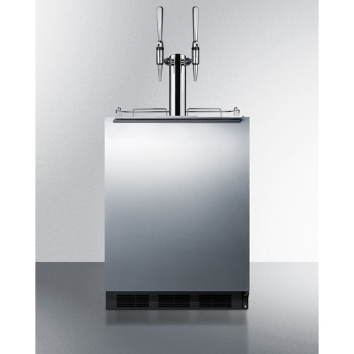 Summit 24" Wide Built-In Nitro Coffee Kegerator, ADA Compliant SBC58BLBIADANCFTWIN