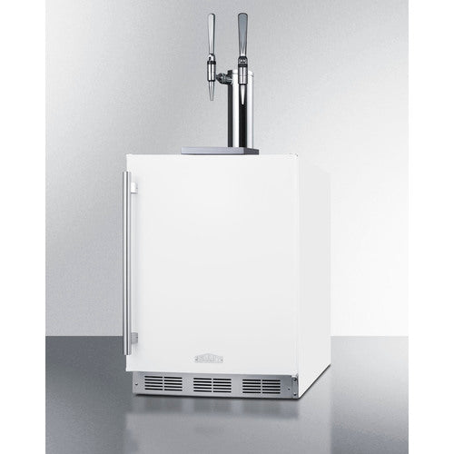 Summit 24" Wide Built-In Nitro Coffee Kegerator, ADA Compliant SBC58WHBIADANCFTWIN