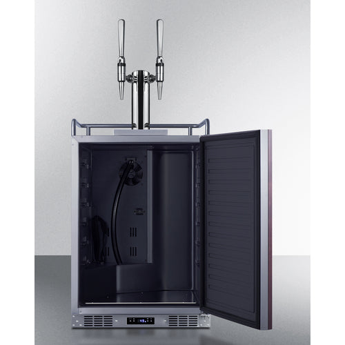Summit 24" Wide Built-In Nitro Coffee Kegerator (Panel Not Included) SBC682PNRNCFTWIN