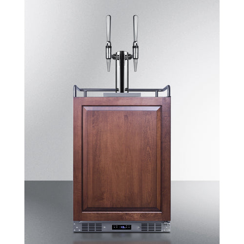 Summit 24" Wide Built-In Nitro Coffee Kegerator (Panel Not Included) SBC682PNRNCFTWIN