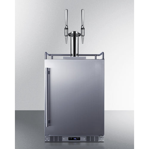 Summit 24" Wide Built-In Nitro Coffee Kegerator SBC682NCFTWIN